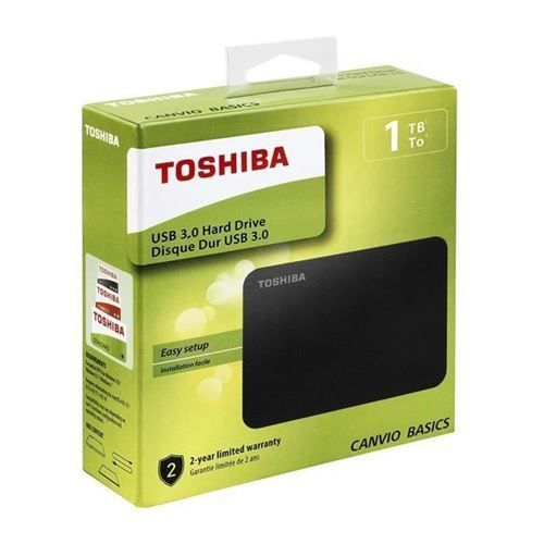Toshiba Disque Dur Externe 1 To - USB 3.0 - Canvio Basics