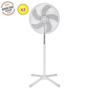 ventilateur   ilux   lxf 1805   16  50 w   5 h lices   3 vitesses   blanc